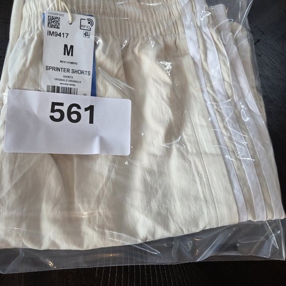 Adidas Originals Men's Sprinter Shorts - Wonder White -Medium - IM9417 New Gym - Picture 8 of 8